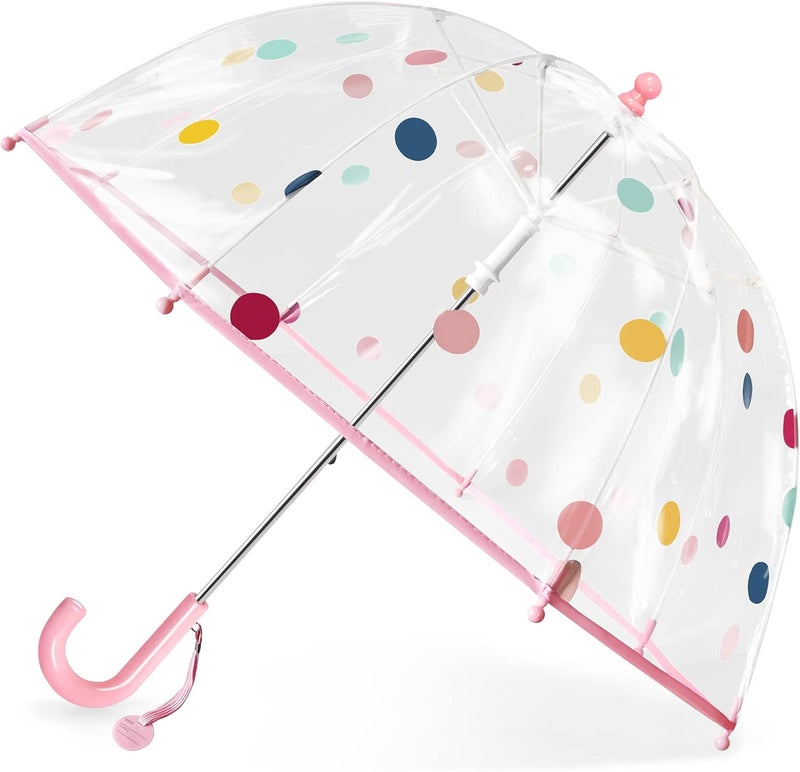 RONIARE Kids Clear Bubble Umbrellas for Rain Dome Windproof Umbrella for Kid Girls and Boys - Image 1